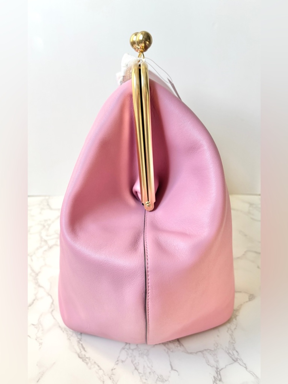 ❌SOLD❌ New Coach Kisslock Large Frame Bag Rose Pink Glovetanned Leather - Picture 5 of 16